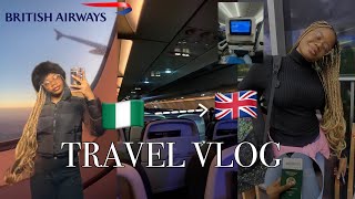 TRAVEL VLOG| MOVING FROM NIGERIA TO THE UK ALONE!!| British Airways|*travelling alone as a minor*