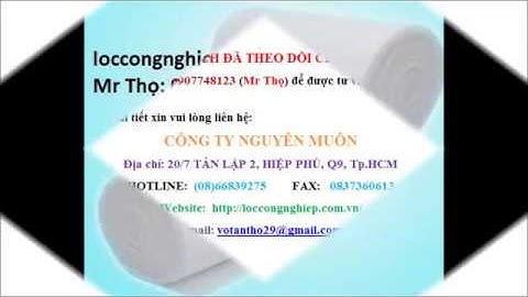 Báo giá bông lọc bụi 10mm