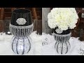 DIY DOLLAR STORE BLACK & SILVER WEDDING CENTERPIECE DECOR FOR SPRING/SUMMER 2020 | DIY HOME DECOR