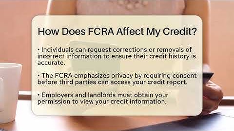 How Does FCRA Affect My Credit? - CreditGuide360.com
