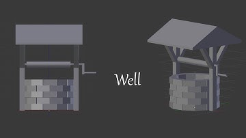 Modelling a Low poly Well - Blender