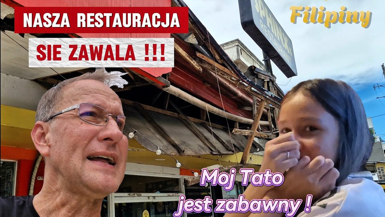 ZAWALILA sie nasza Restauracja. BUDYNEK NIEBEZPIECZNY!  MOJA CORKA I synek wspolne wakacje Filipiny