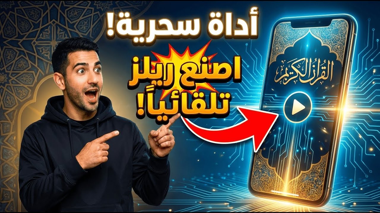 عملت أداة ذكاء اصطناعي بتعمل ريلز قرآن كريم تلقائيًا مجانا وبدون حدود