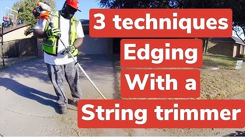 3 Techniques For String Trimmer Edging!