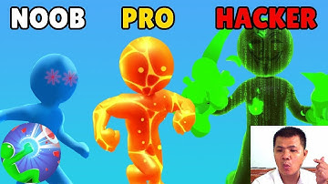 NOOB vs PRO vs HACKER in Heroes Inc - All Levels Gameplay Android, iOS - Kids TV Channel