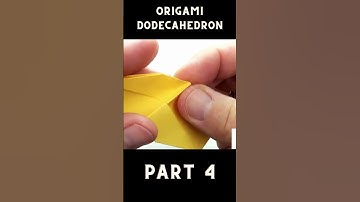 Origami Dodecahedron Tutorial 🌟 How to Fold a Stunning 12-Sided Paper Polyhedron Part 4