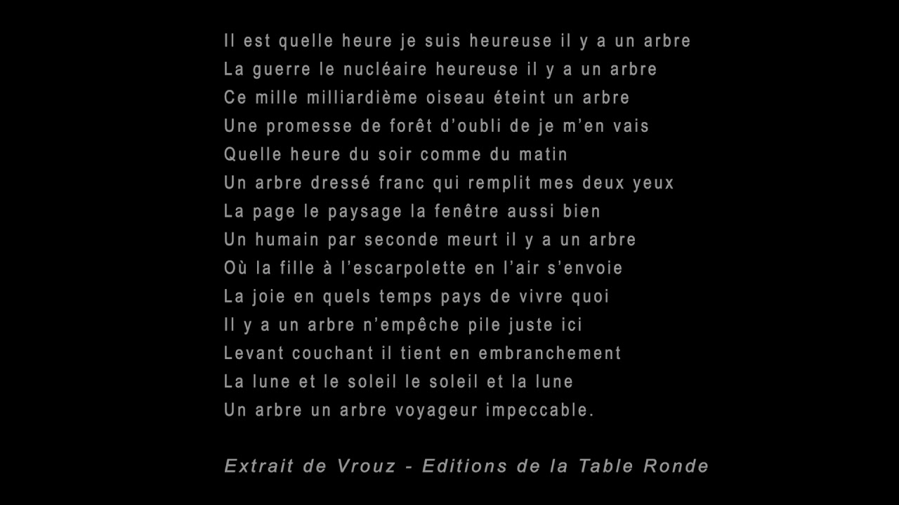 Éphéméride de Valérie Rouzeau - Editions Table Ronde