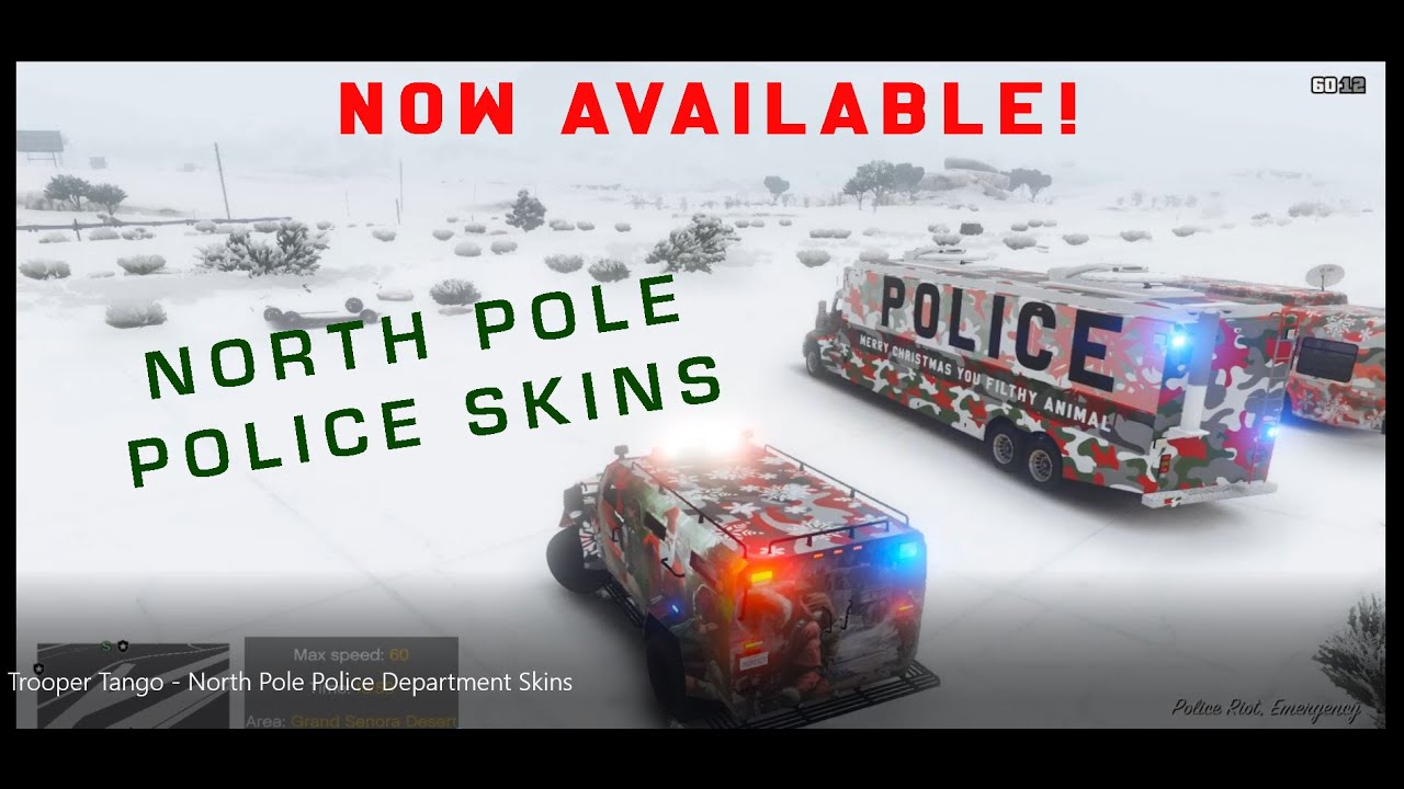 NORTH POLE POLICE DEPARTMENT - LSPDFR - GTAV - SKIN PACK