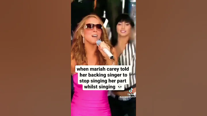 When Mariah Carey told her backing singer to stop singing her part whilst singing - DayDayNews