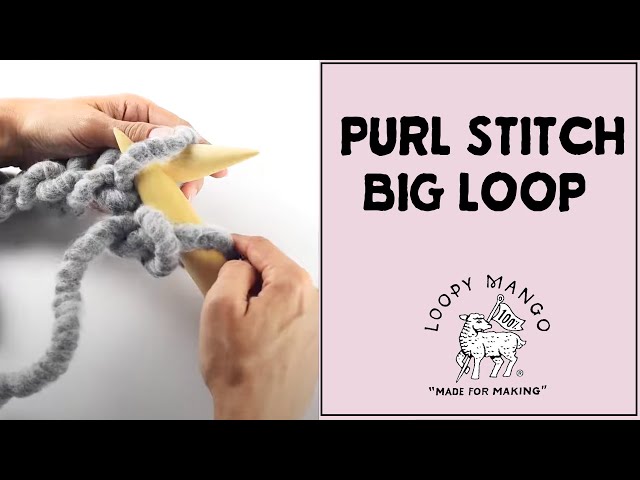 How to Knit with Super Bulky Needles 