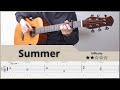 Summer - 久石譲 | ソロギター [TAB]