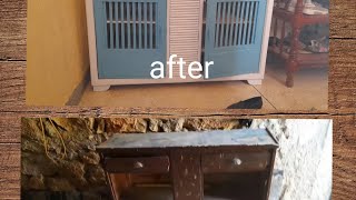 How to restore an old closet/cabinet restoration