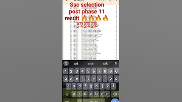 #ssc selection post phase 11 #result 💪💪💪💯💯#vipul