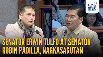 Erwin Tulfo, Robin Padilla, nagsagutan sa Senate session | GMA Integrated News