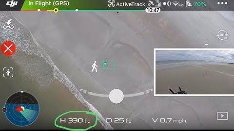 Dji Spark Active Track how far high up can it really track you!