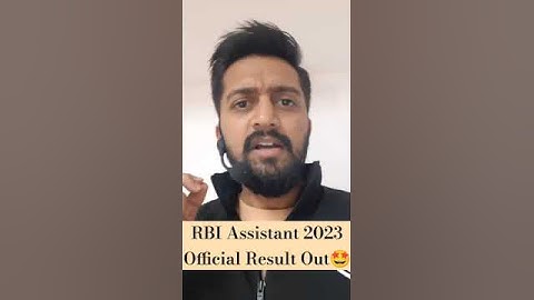RBI Assistant 2023 Result Out 🥳 #shorts #pw #rbiassistant #rbiassistantresult #bankingwallah