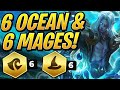 NEW BUFFED 6 OCEAN & 6 MAGES! How STRONG IS IT?! | Teamfight Tactics set 2 | TFT | LoL Auto Chess