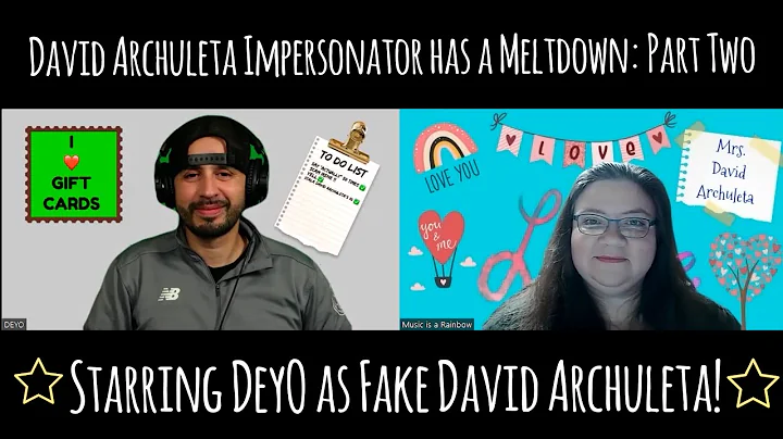 David Archuleta Imposter Has a Meltdown: Part Two ...