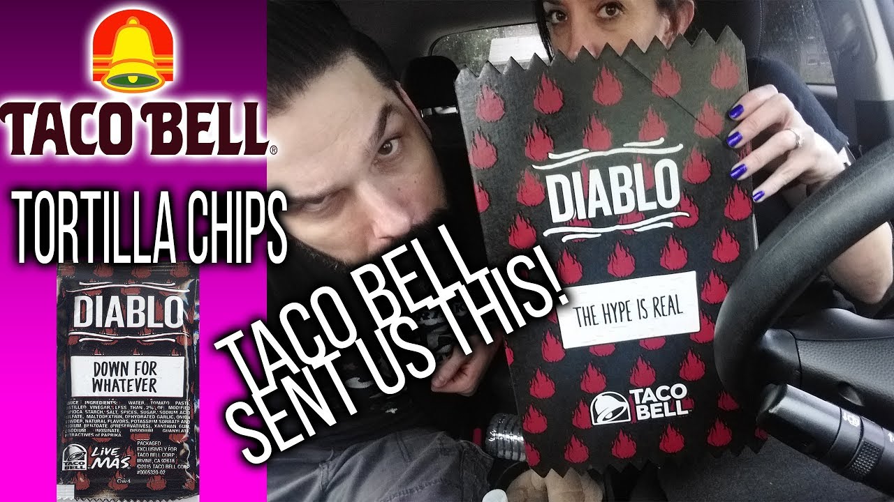 whitfields food revue, taco bell diablo chips, trying taco bell diablo ch.....