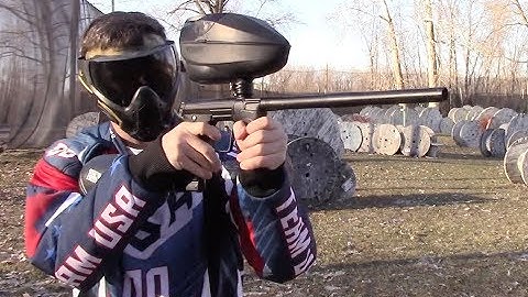 New Planet Eclipse Gtek 170r Paintball Marker review and shooting video!