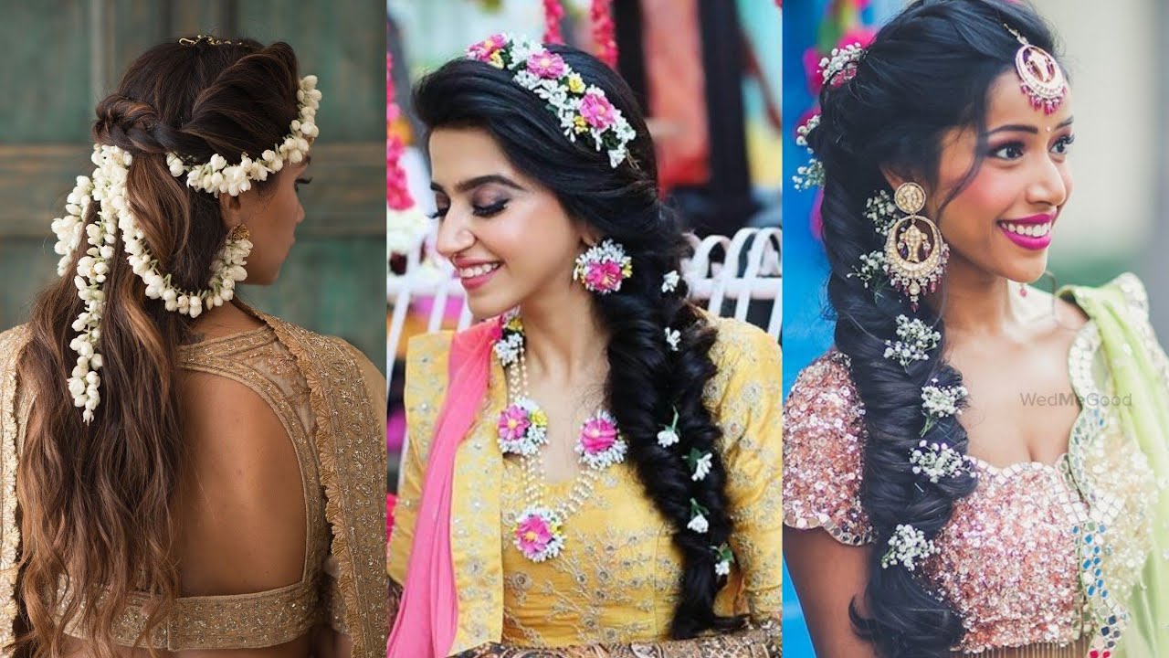 For Mehendi Hairstyles  20 Amazing New Mehendi Hairstyles For 2021 Brides    Witty Vows