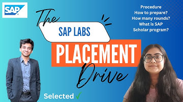 SAP Scholar Program || Selected ✅ || SAP Labs interview experience || How to crack