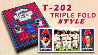 1993 Upper Deck All-Time Heroes Baseball Box T-202 TRIPLE FOLD STYLE