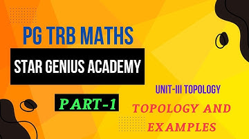 PG TRB MAT TOPOLOGY & EXAMPLE PART 1@munishdharmapuri2763
