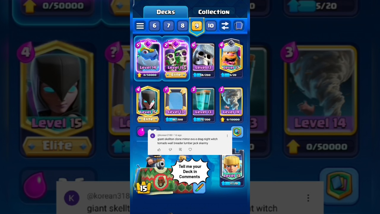 giant skeleton clone deck 🤯 | clash royale deck | 