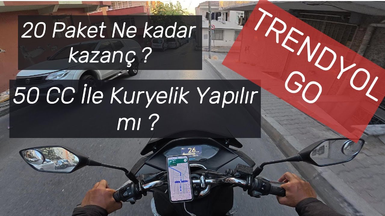 TRENDYOL GO 20 PAKET NE KADAR ? 50 CC İLE KURYELİK YAPILIR MI ?