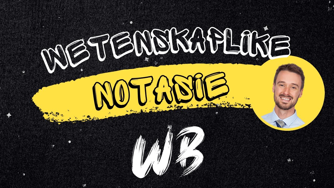 Wetenskaplike Notasie