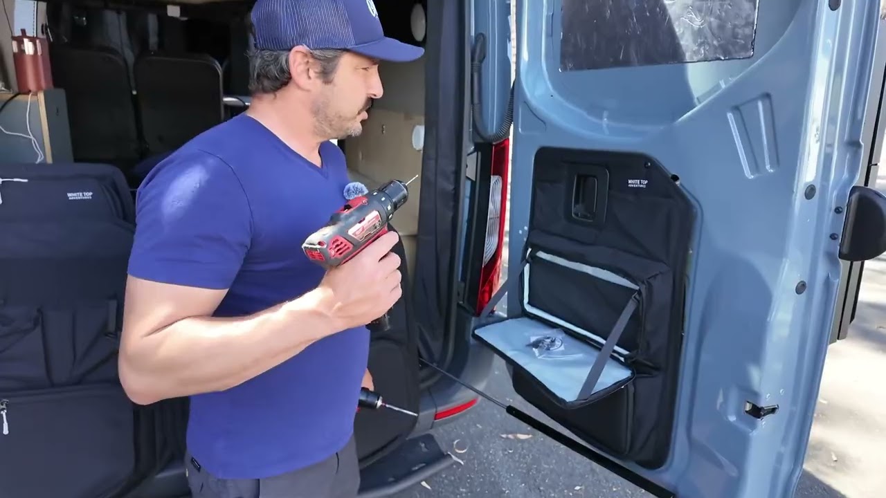 White Top Adventures Rear Door Storage Panels for 2019+ Mercedes