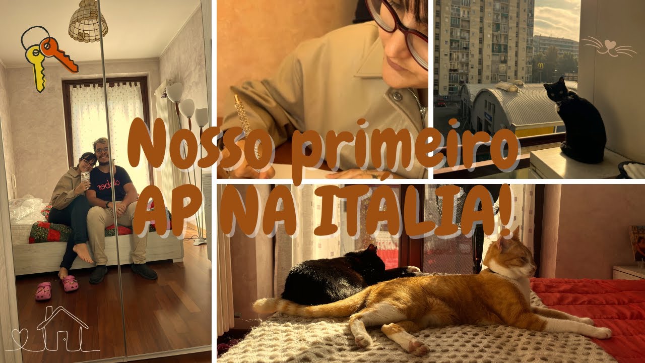 Nosso PRIMEIRO APÊ OFICIAL na ITÁLIA! Tour + Mudança do Airbnb + Mini vlog da nova rotina.