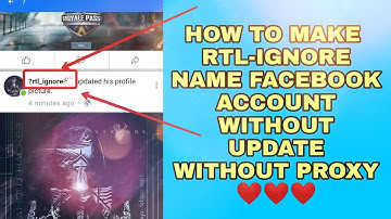 HOW TO MAKE RTL IGNORE NAME FB ACCOUNT WITHOUT UPDATE WITHOUT PROXY 100 ACCAPTABLE