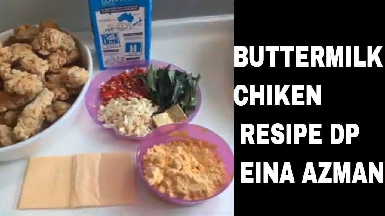 Chicken buttermilk Salted Egg recepi by DP Eina Azman YouTube