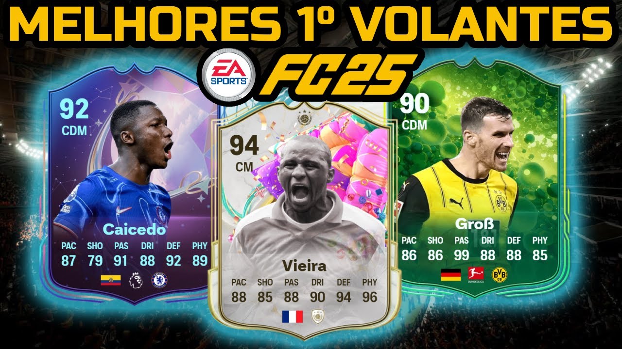 Melhores 1° Volantes por Faixa de Preço | EA FC 25 Ultimate Team V4 ...