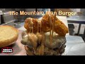 Mountain man burger gets drizzled