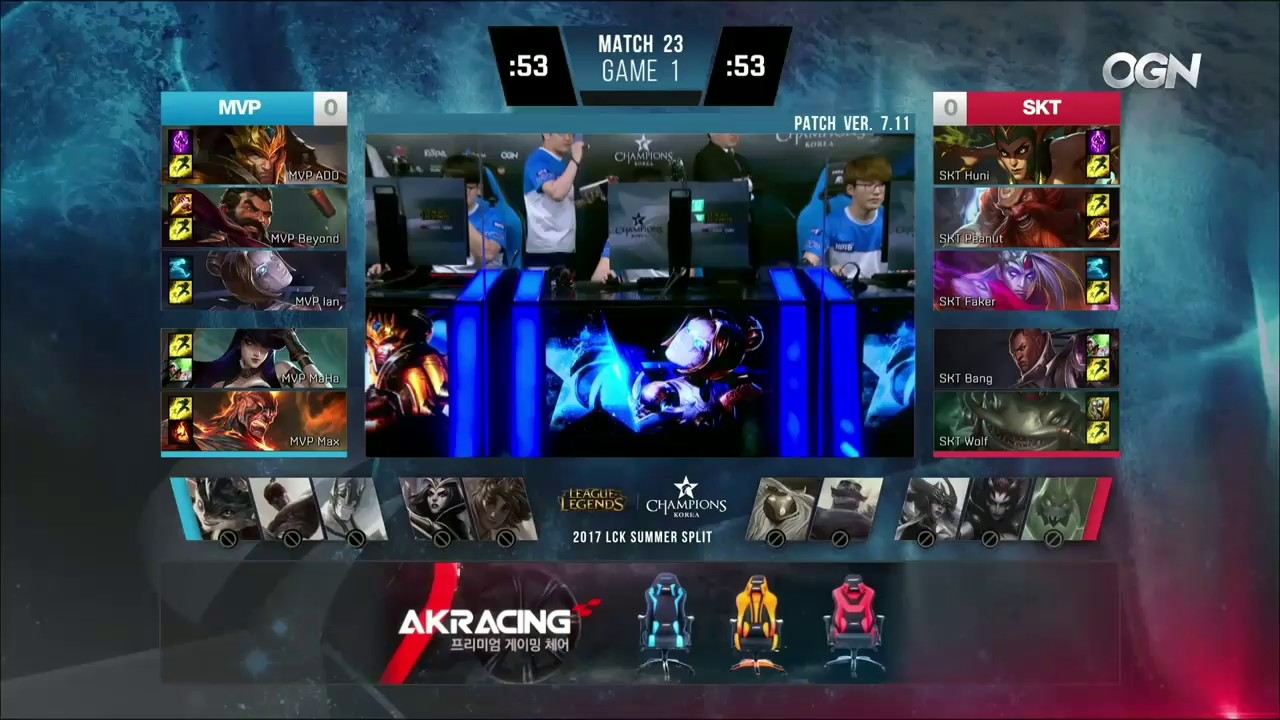 MVP vs SKT Highlights Game 1 LCK SUMMER 2017 MVP vs SK Telecom W3D2