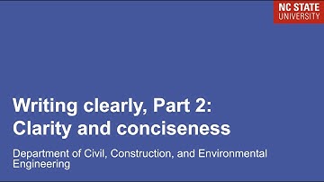 Writing Clearly, Part 2