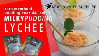 Lychee  milky pudding 75 gr