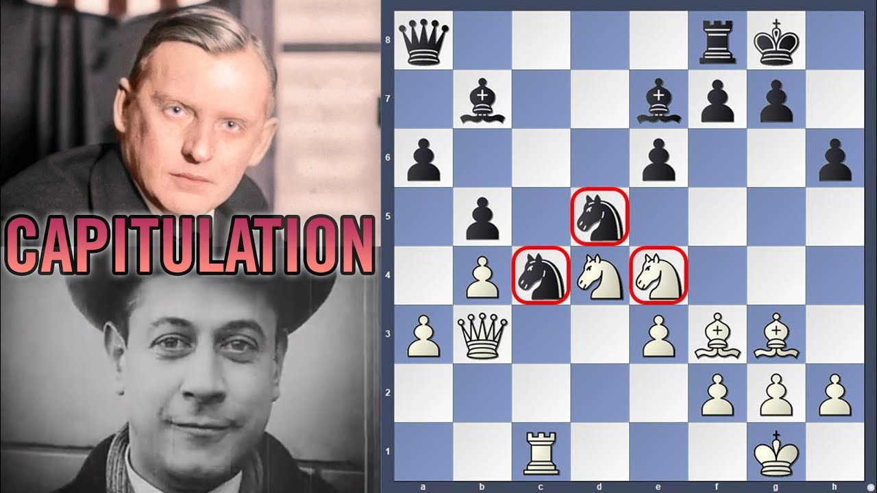 Pressão Total!  Capablanca x Alekhine (1927) 