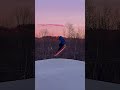 Grab over the sunset #snowboarding #sunset #ski #shorts