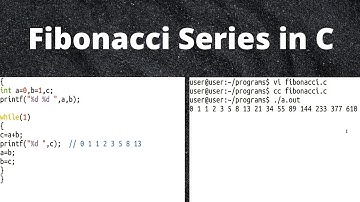 Fibonacci Series in C | Tamil