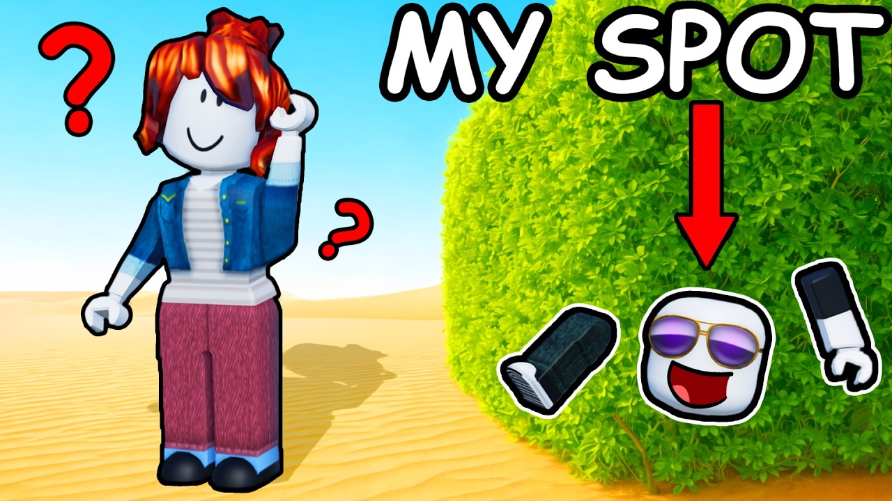 finding IMPOSSIBLE Spots in Roblox hide your body parts...