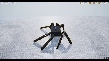 Procedural Animated Spider made using UE4