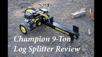 Champion 9 Ton Log Splitter Review