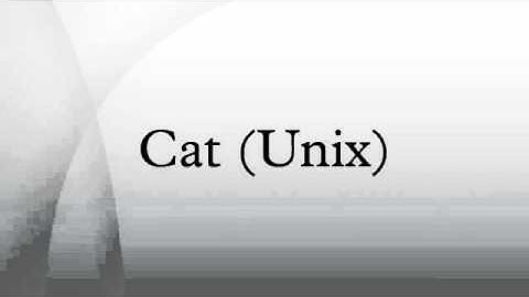 Cat (Unix)