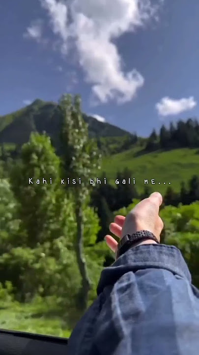 Tere sang yaara 💟✨️ song lyrics | Atif aslam | Kahin kisi bhi gali mein jau main | #shorts #trending