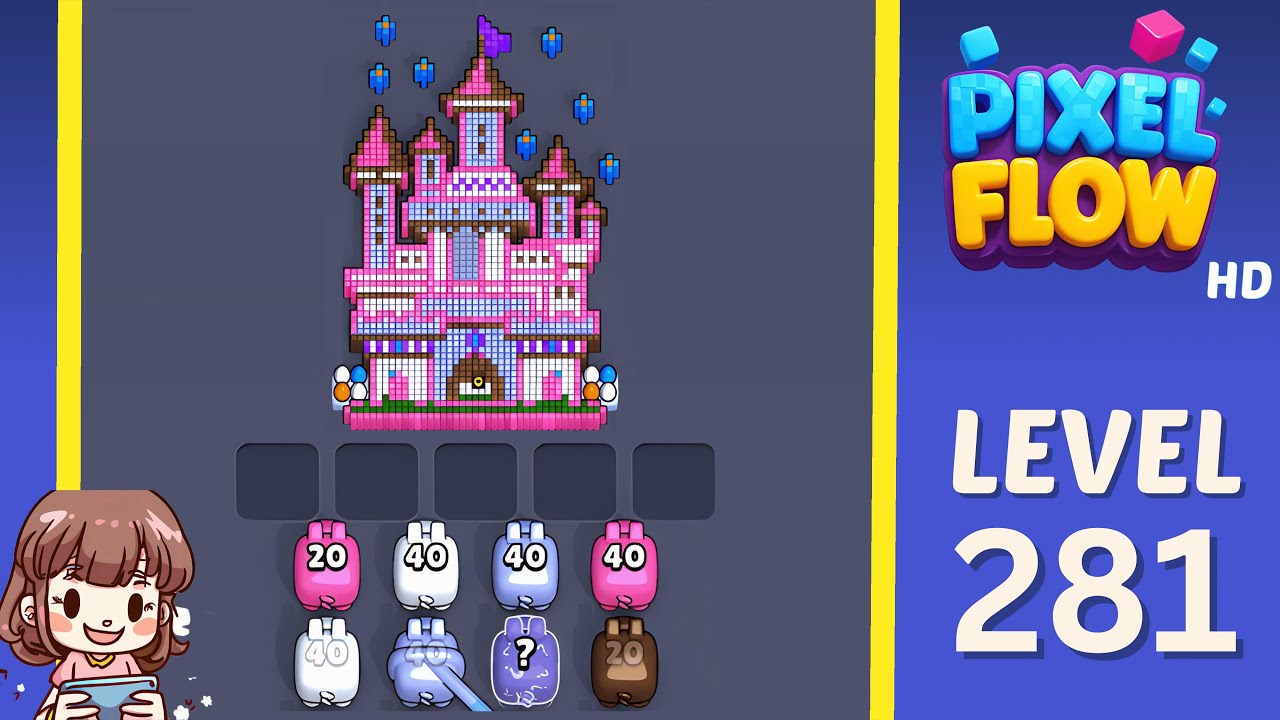 Pixel Flow Level 281 Solution Walkthrough - YouTube