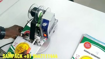 Ribbon Coding machine Manual hot foil ribbon coder